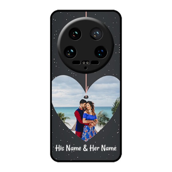 Xiaomi 14 Ultra Custom Glass Phone Case - Hanging Heart Design