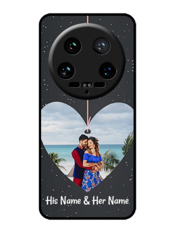 Custom Xiaomi 14 Ultra Custom Glass Phone Case - Hanging Heart Design