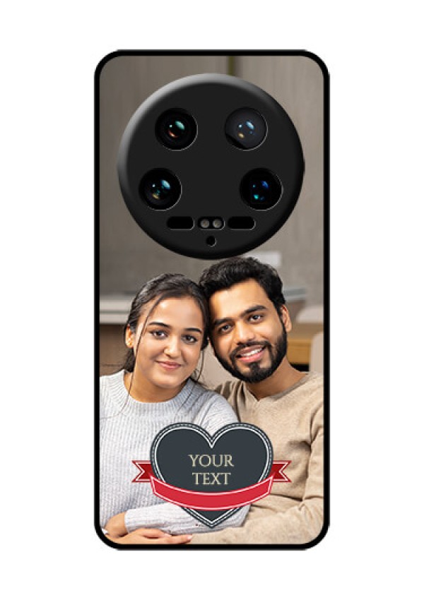 Xiaomi 14 Ultra Custom Glass Phone Case - Just Married Couple Design
