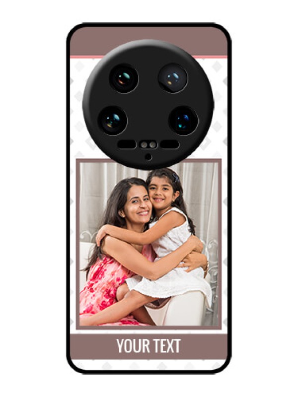 Custom Xiaomi 14 Ultra Custom Glass Phone Case - Simple Diamond Design