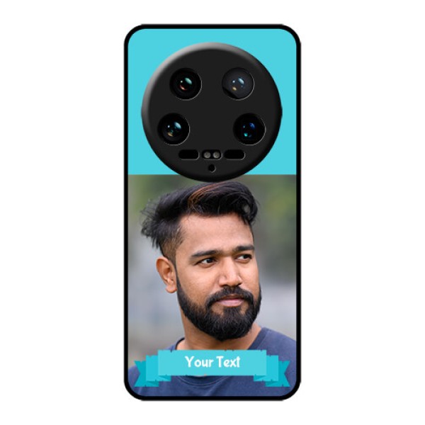 Xiaomi 14 Ultra Custom Glass Phone Case - Blue Color Design Xiaomi 14 Ultra Custom Glass Phone Case - Blue Color Design