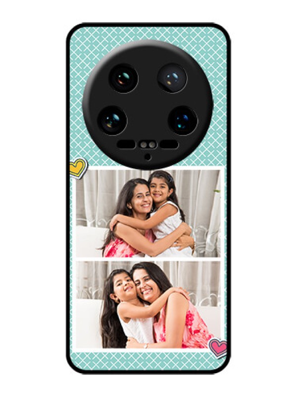 Custom Xiaomi 14 Ultra Custom Glass Phone Case - 2 Image Holder With Pattern Design