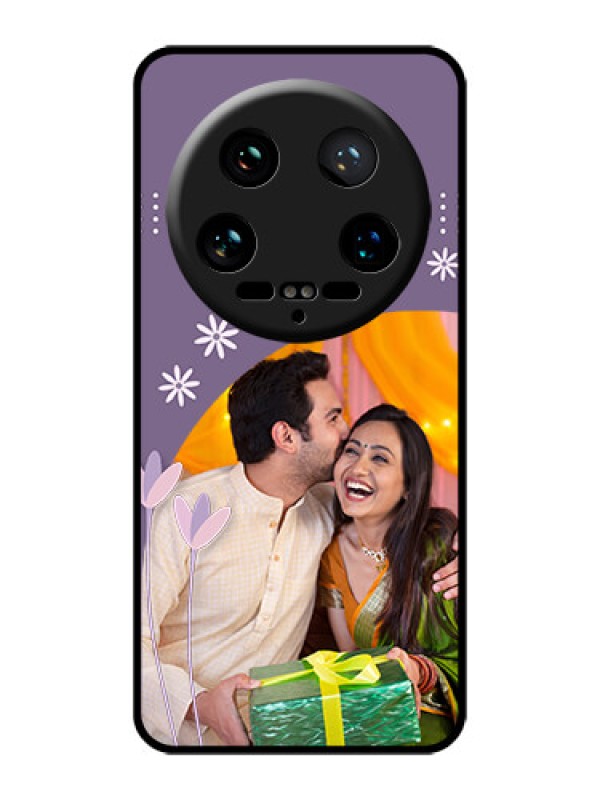 Custom Xiaomi 14 Ultra Custom Glass Phone Case - Lavender Flowers Design