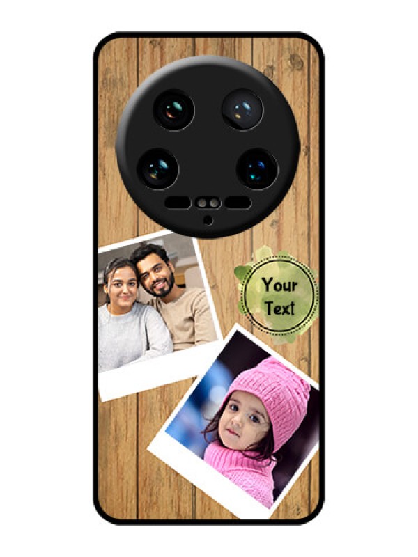 Custom Xiaomi 14 Ultra Custom Glass Phone Case - Wooden Texture Design