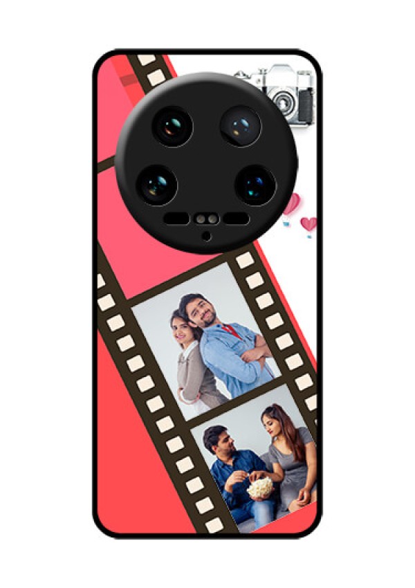 Xiaomi 14 Ultra Custom Glass Phone Case - 3 Image Holder With Film Reel