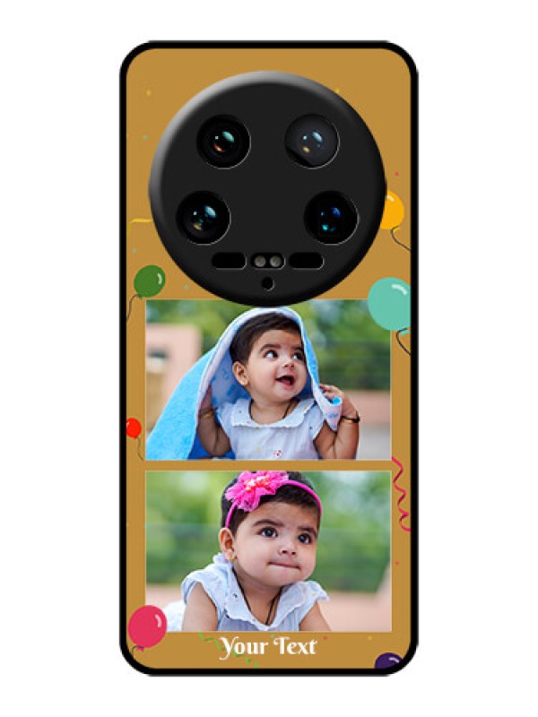 Custom Xiaomi 14 Ultra Custom Glass Phone Case - Image Holder With Birthday Celebrations Design