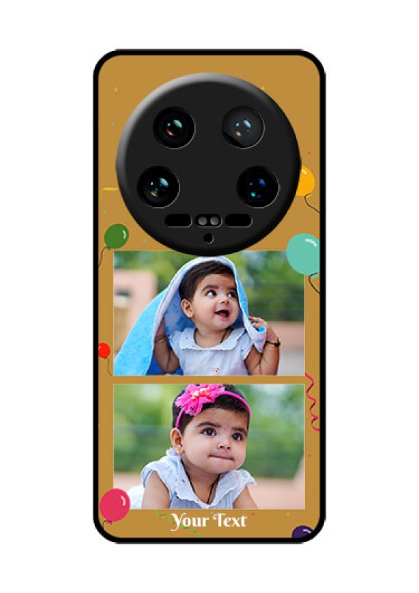 Xiaomi 14 Ultra Custom Glass Phone Case - Image Holder With Birthday Celebrations Design