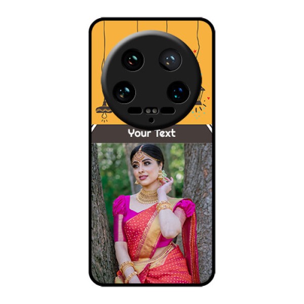 Xiaomi 14 Ultra Custom Glass Phone Case - With Family Picture And Icons Xiaomi 14 Ultra Custom Glass Phone Case - With Family Picture And Icons