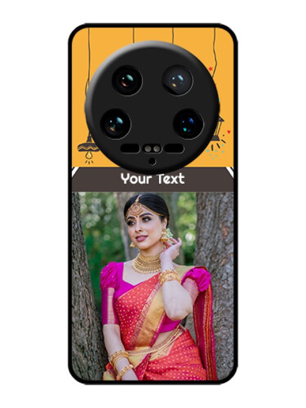 Custom Xiaomi 14 Ultra Custom Glass Phone Case - With Family Picture And Icons