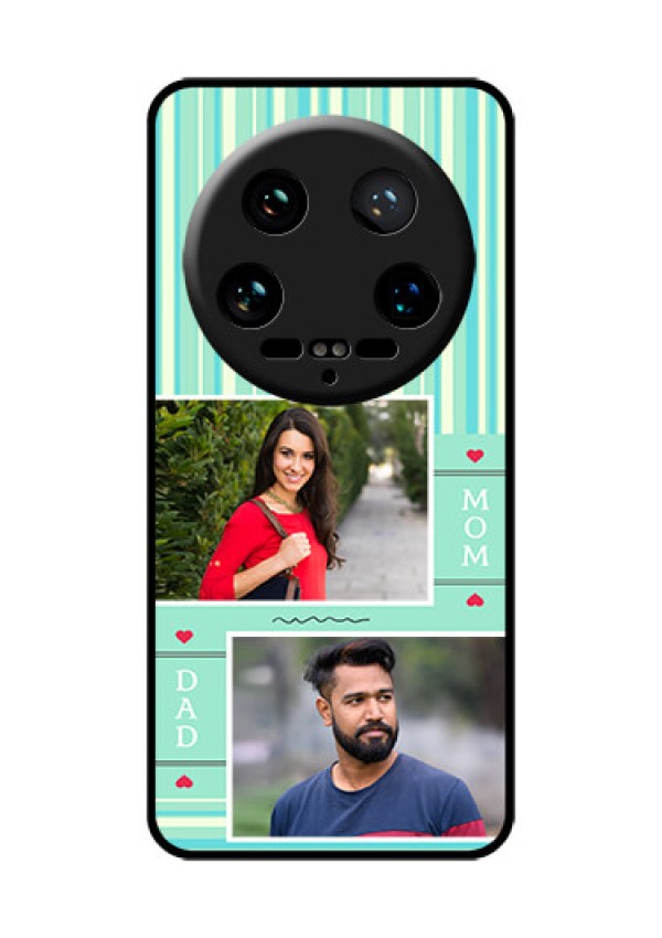 Xiaomi 14 Ultra Custom Glass Phone Case - Mom & Dad Pic Design