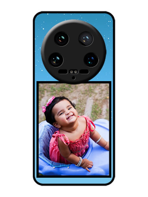 Custom Xiaomi 14 Ultra Custom Glass Phone Case - Wave Pattern Colorful Design