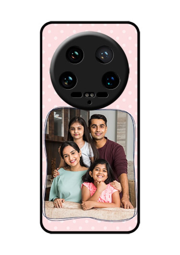 Xiaomi 14 Ultra Custom Glass Phone Case - Family With Dots Design