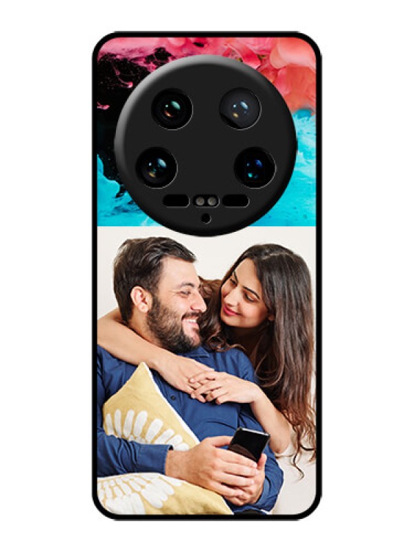 Custom Xiaomi 14 Ultra Custom Glass Phone Case - Quote With Acrylic Painting Design