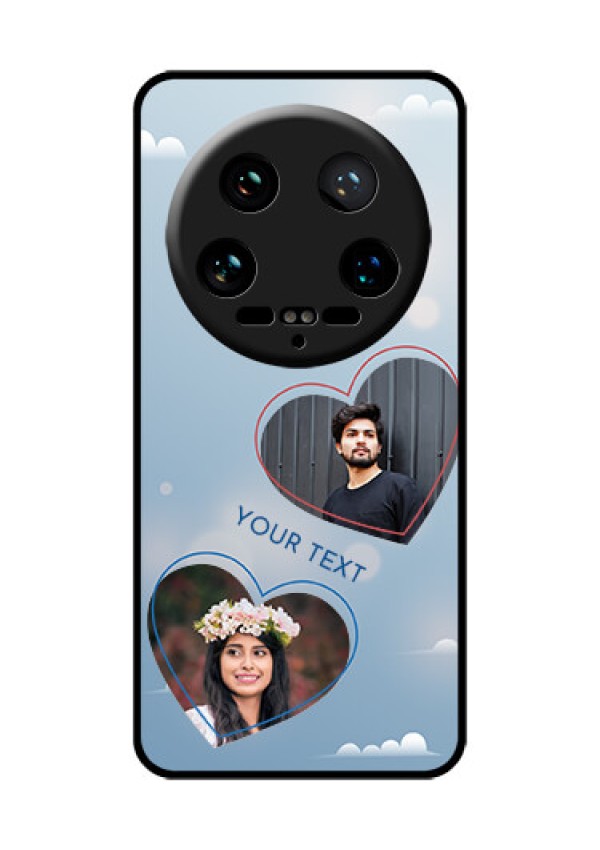 Xiaomi 14 Ultra Custom Glass Phone Case - Blue Color Couple Design
