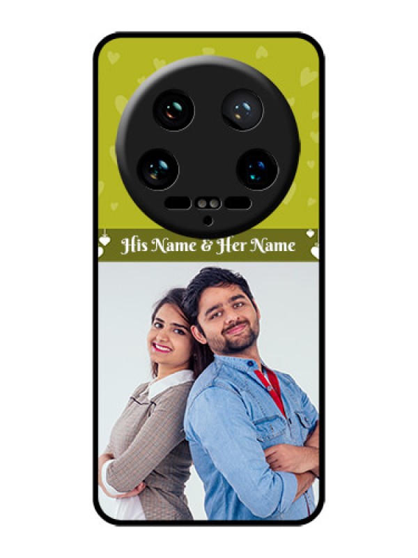 Custom Xiaomi 14 Ultra Custom Glass Phone Case - You & Me Heart Design