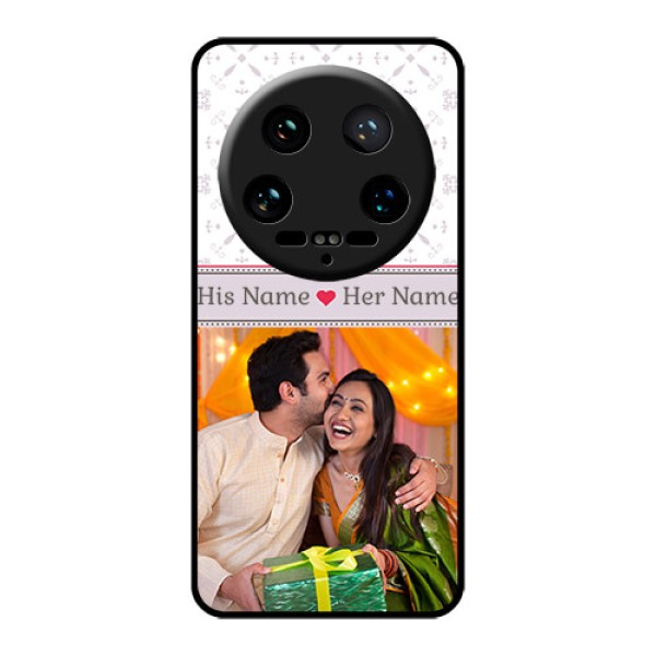 Xiaomi 14 Ultra Custom Glass Phone Case - With Photo And Ethnic Design Xiaomi 14 Ultra Custom Glass Phone Case - With Photo And Ethnic Design
