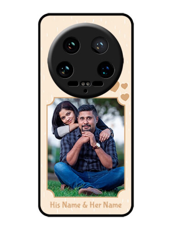 Custom Xiaomi 14 Ultra Custom Glass Phone Case - With Confetti Love Design