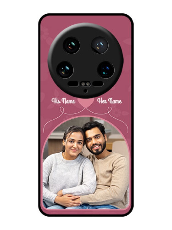 Custom Xiaomi 14 Ultra Custom Glass Phone Case - Love Floral Design