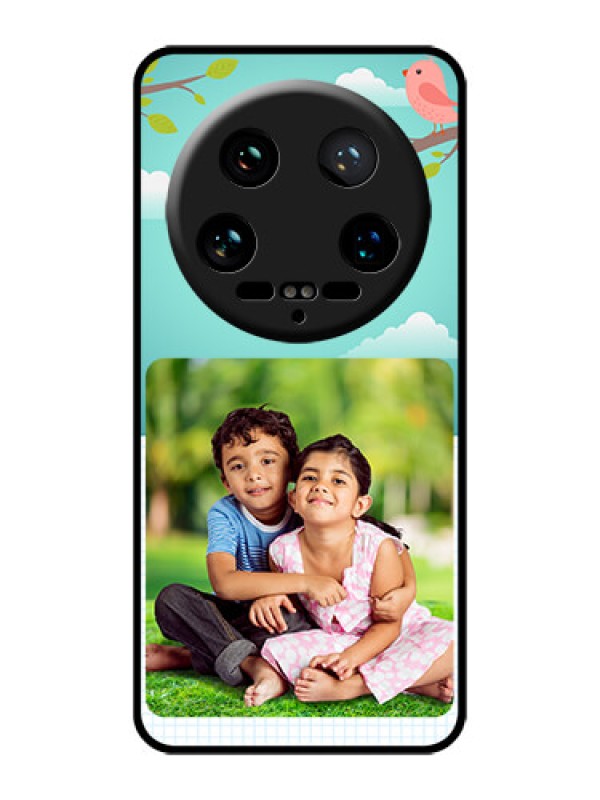 Custom Xiaomi 14 Ultra Custom Glass Phone Case - Doodle Love Design