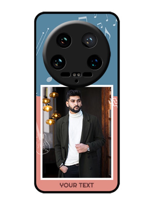 Custom Xiaomi 14 Ultra Custom Glass Phone Case - With Color Musical Note Design