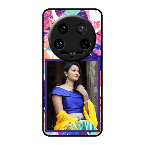 Xiaomi 14 Ultra Custom Glass Phone Case - Abstract Floral Design