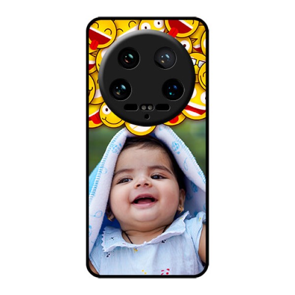 Xiaomi 14 Ultra Custom Glass Phone Case - With Smiley Emoji Design