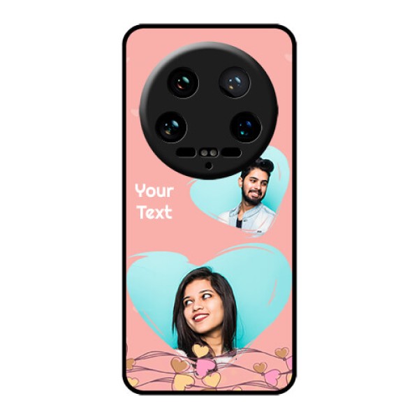 Xiaomi 14 Ultra Custom Glass Phone Case - Love Doodle Design Xiaomi 14 Ultra Custom Glass Phone Case - Love Doodle Design