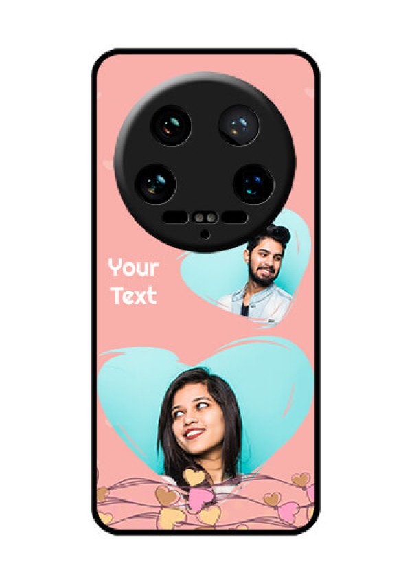 Xiaomi 14 Ultra Custom Glass Phone Case - Love Doodle Design