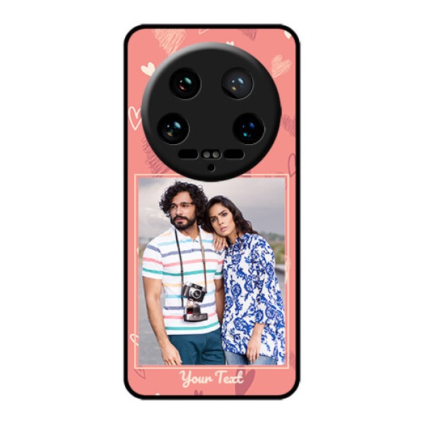 Xiaomi 14 Ultra Custom Glass Phone Case - Love Doodle Art Design Xiaomi 14 Ultra Custom Glass Phone Case - Love Doodle Art Design