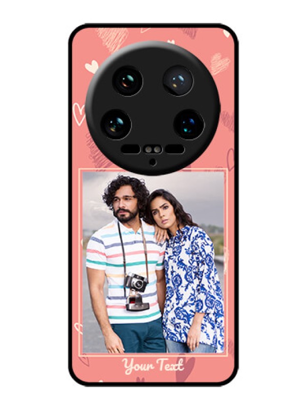 Custom Xiaomi 14 Ultra Custom Glass Phone Case - Love Doodle Art Design