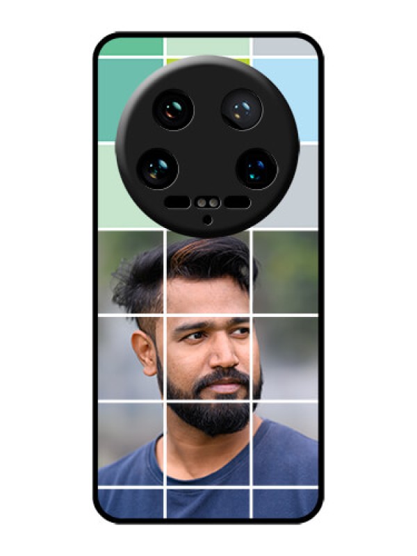 Custom Xiaomi 14 Ultra Custom Glass Phone Case - With White Box Pattern