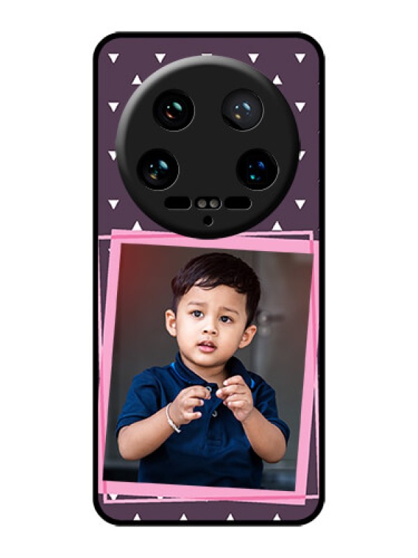 Custom Xiaomi 14 Ultra Custom Glass Phone Case - Triangle Pattern Dotted Design