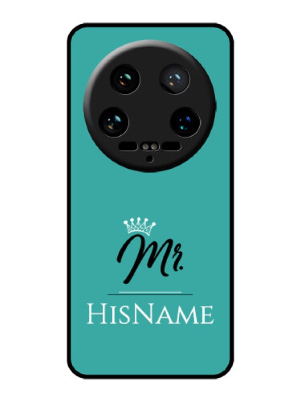 Custom Xiaomi 14 Ultra Custom Glass Phone Case - Mr With Name Design