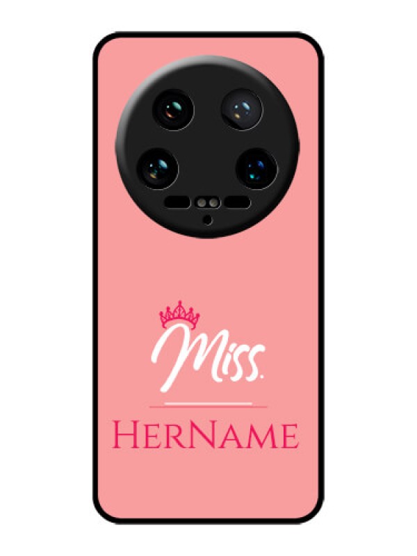 Custom Xiaomi 14 Ultra Custom Glass Phone Case - Mrs With Name Design