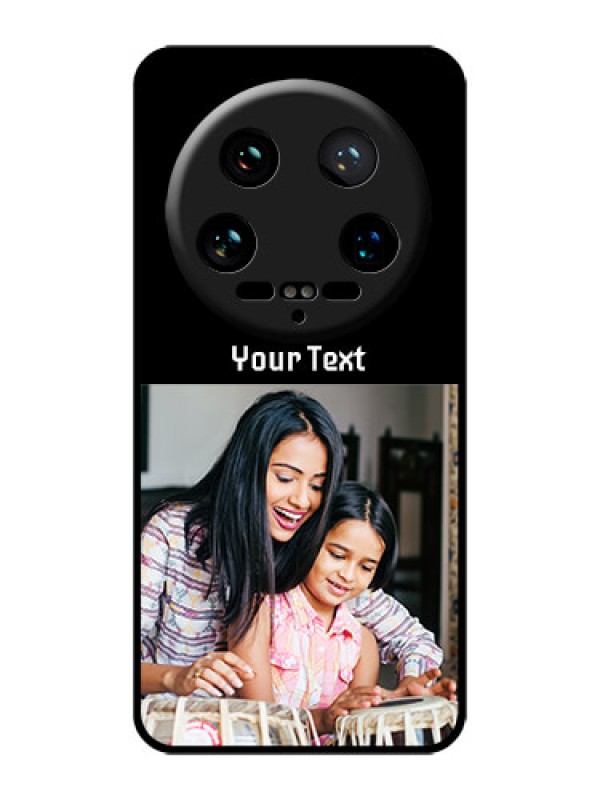 Custom Xiaomi 14 Ultra Custom Glass Phone Case - Photo With Name Design