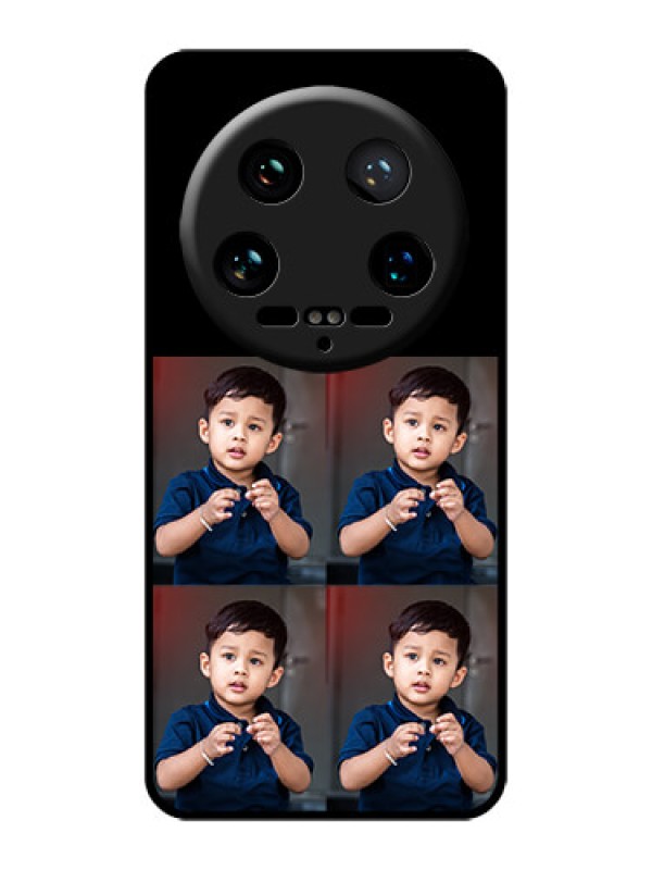 Custom Xiaomi 14 Ultra Custom Glass Phone Case - 4 Image Holder Design