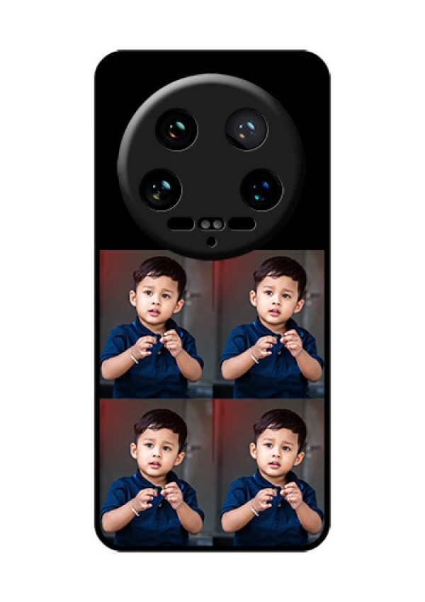 Xiaomi 14 Ultra Custom Glass Phone Case - 4 Image Holder Design