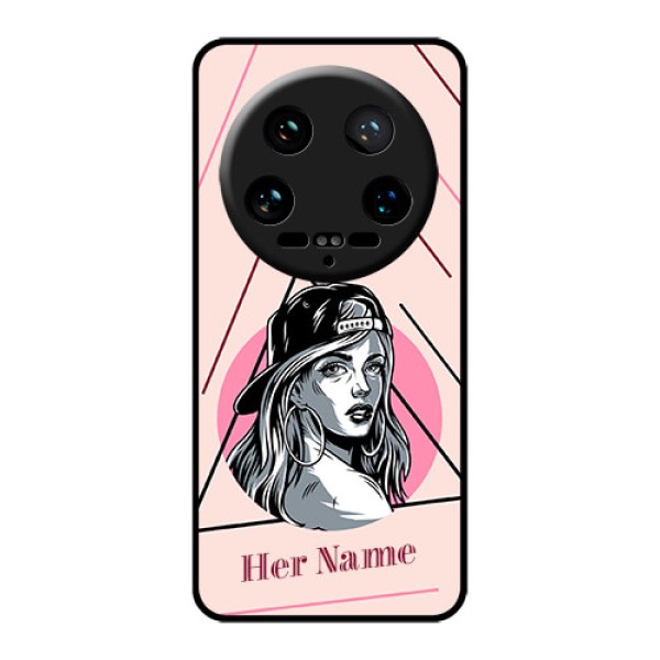 Xiaomi 14 Ultra Custom Glass Phone Case - Rockstar Girl Design