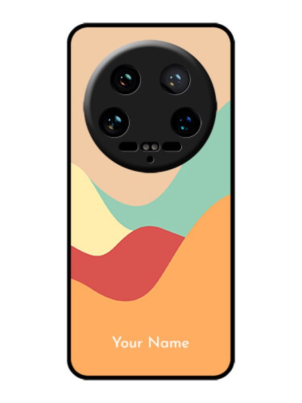 Custom Xiaomi 14 Ultra Custom Glass Phone Case - Ocean Waves Multi - Colour Design