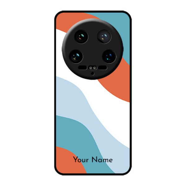 Xiaomi 14 Ultra Custom Glass Phone Case - Coloured Waves Design Xiaomi 14 Ultra Custom Glass Phone Case - Coloured Waves Design