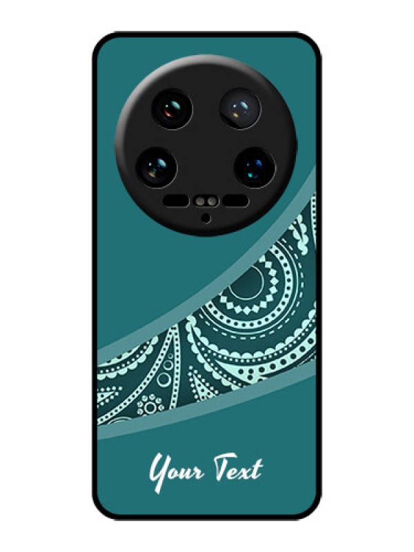 Custom Xiaomi 14 Ultra Custom Glass Phone Case - Semi Visible Floral Design