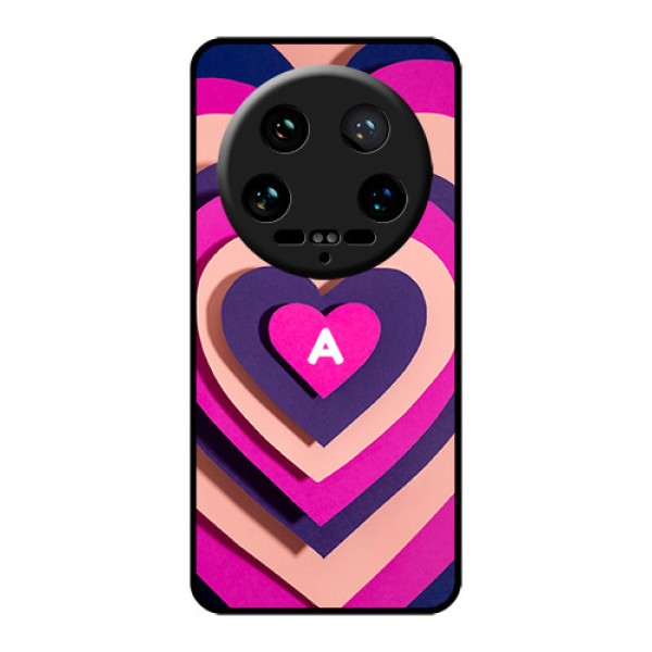 Xiaomi 14 Ultra Custom Glass Phone Case - Cute Heart Pattern Design Xiaomi 14 Ultra Custom Glass Phone Case - Cute Heart Pattern Design