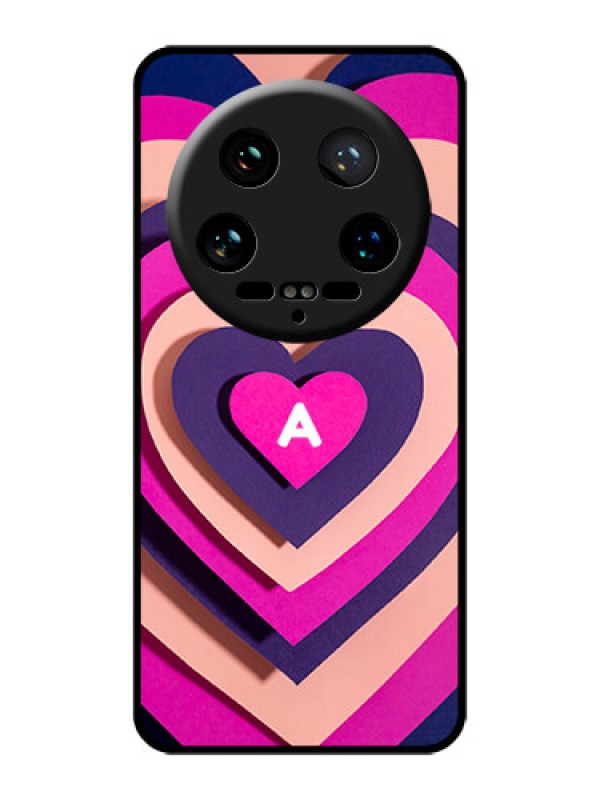 Custom Xiaomi 14 Ultra Custom Glass Phone Case - Cute Heart Pattern Design