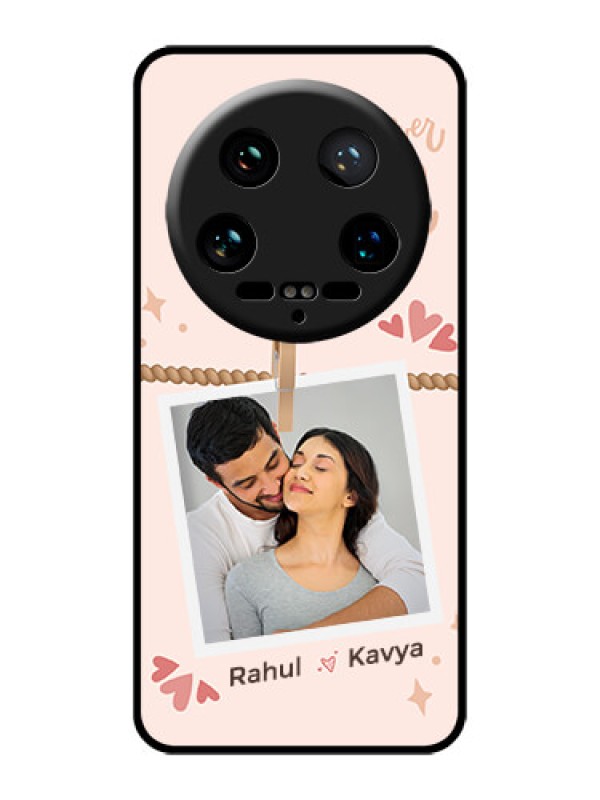 Custom Xiaomi 14 Ultra Custom Glass Phone Case - Forever And Ever Love Design