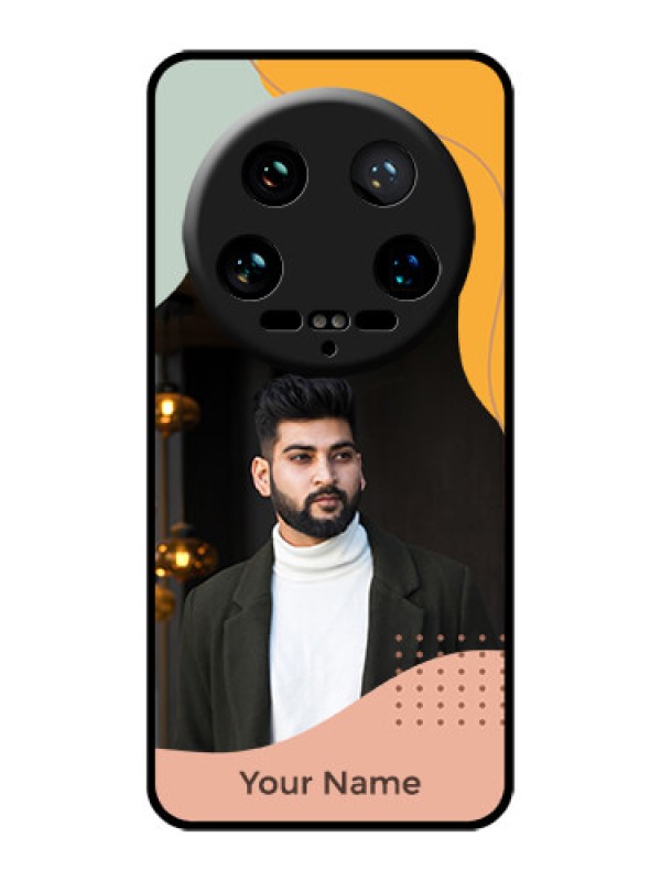 Custom Xiaomi 14 Ultra Custom Glass Phone Case - Tri - Coloured Overlay Design