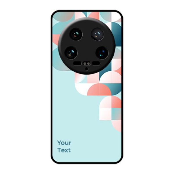 Xiaomi 14 Ultra Custom Glass Phone Case - Stylish Semi - Circle Pattern Design