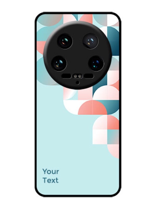 Custom Xiaomi 14 Ultra Custom Glass Phone Case - Stylish Semi - Circle Pattern Design