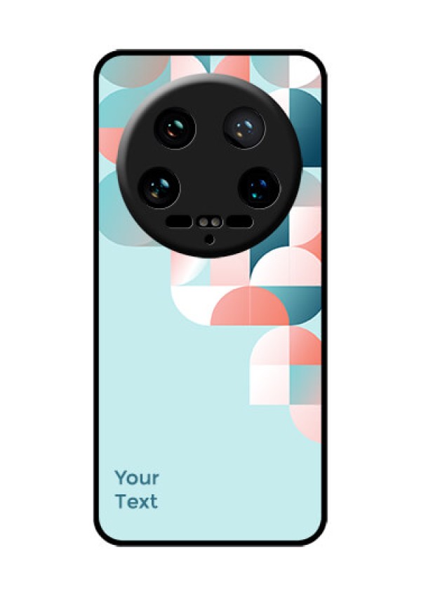 Xiaomi 14 Ultra Custom Glass Phone Case - Stylish Semi - Circle Pattern Design