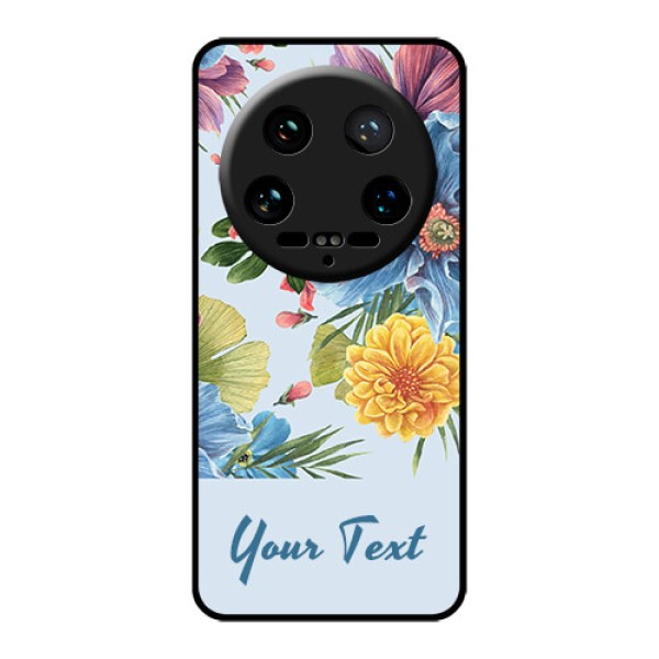Xiaomi 14 Ultra Custom Glass Phone Case - Stunning Watercolored Flowers Painting Design Xiaomi 14 Ultra Custom Glass Phone Case - Stunning Watercolored Flowers Painting Design