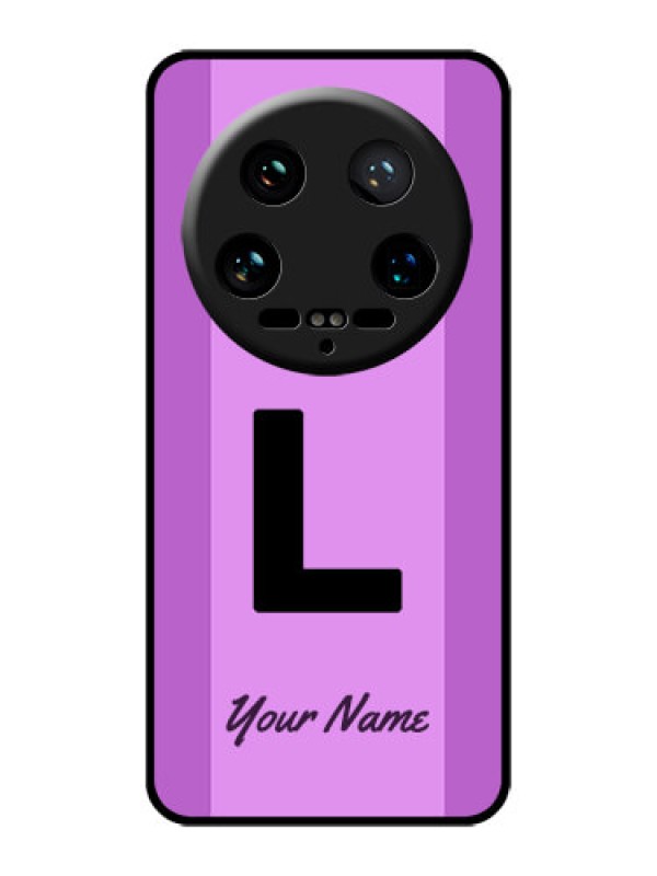 Custom Xiaomi 14 Ultra Custom Glass Phone Case - Tricolor Custom Text Design